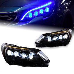 Auto Headlights for Peugeot 3008 5008 LED Headlight 20 17-20 20 Headlights 4008 5008 Car Front Daytime Light DRL Lamp
