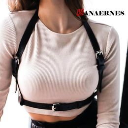 Belts Women Sexy Garters Faux Leather Body Bondage Cage Sculpting Harness Goth Harajuku Suspender205U