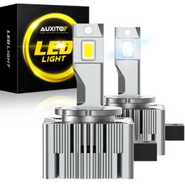 AUXITO LM W DS LED Bulb Canbus HID DS LED Headlight K Pcs CSP Chip Turbo Lamp for BMW Mercedes Benz VW Audi Ford