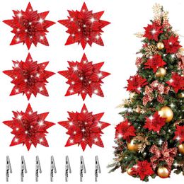 Decorative Flowers Christmas Flower Poinsettia Tree Centrepieces Artificial For Decoration