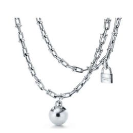 Luxury Fashion hardwear Jewellery necklace designer Horseshoe pendants series necklaces Rose Gold Platinum long Chain diamonds adult314a