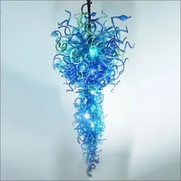 Chandeliers House Decor Handmade Blown Glass Simple Designed LED Chandelier