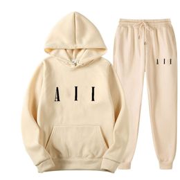 tracksuit men hoodie designer trousers mens womens fashion cotton letters printed sweatshirt casual loose simple drawstring sweatpants two-piece set