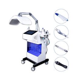 Professional BIO rf Facial Beauty Instrument Microdermabrasion Machine High Frequency Aqua Peeling Facial Machine With Pdt Led