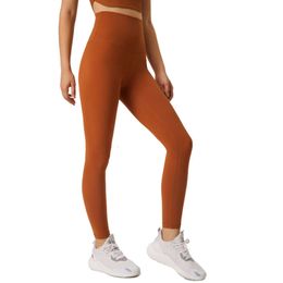 L88 Yoga Outfit Pants Gym Clothes Women's Running Fitness Skin Naked Feeling Tights High Waist Tight Nine Point Sports Workout Trouses