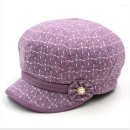 Berets May Day Hat Female Spring Autumn Single Mother Octagonal Shell Thunder Middle-aged And Elderly 30-4