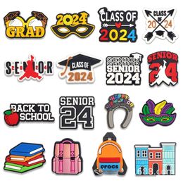 Shoe Parts Accessories Graduation Graduate Charms Wholesale Childhood Memories Funny Gift Cartoon Pvc Decoration Buckle Soft Rubber Ot2W8