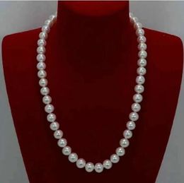 24 inch AAAA Japanese Akoya 910mm white pearl Necklace Yellow clasp 231221