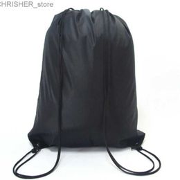 Outdoor Bags Waterproof Gym Bag Drawstring Sack Fitness Travel Outdoor Backpack DIY Daybag Shopping Bags Swimming Basketball Yoga Sports BagsL231222