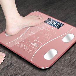 Bathroom Scale Floor Body Scales LED Digital Smart Weight Balance Wireless Bluetooth Weighing 231221