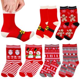 Men's Socks 6 Pairs Christmas And Women's Stockings Packaged Mens Funny Personality