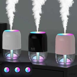 Humidifiers USB Mini Mist Sprayer Portable 300ml Portable Electric Air Humidifier Aroma Oil Diffuser with Colourful Night Light for Home Car
