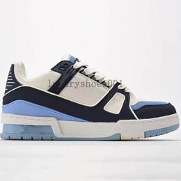 Designer casual shoes Virgils abloh Sneaker Mens Women Trainer Luxury denim canvas leather abloh white olive green red blue low top Platform des Chaussures 05