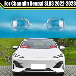 for Changan Deepal SL03 2022 2023 Car Transparent Lampshade Lampcover Lamp Shade Headlight Cover Glass Lens Headlamp Shell