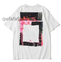 Summer Shirt Mens Womens Designersoff Tees Tops Casual Luxurys Clothing Streetwear Sleeve Polos Tshirts S-x White Pink 8Y9C
