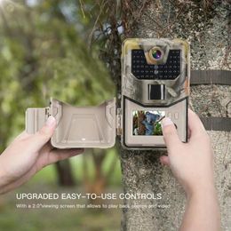 36MP 27K Wildlife Trail Camera Po Traps Night Vision Hunting Cameras HC900A Wireless Tracking Surveillance 231222