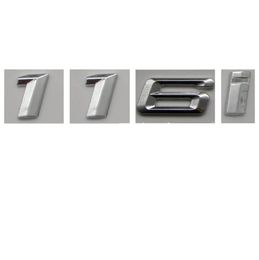 Stickers Chrome Number Trunk Rear Letters Badge Emblem Sticker for BMW 1 Series 116i