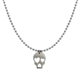 Pendant Necklaces Edgy Skull Necklace Fashionable Skeleton Neckchain Street Culture Inspired Clavicle Chain For Trendsetters
