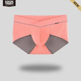 52025 Contrast Color Highcut Briefs Delicate Soft Original Design Men's Men Sexy Slips Mens Underwear 231221