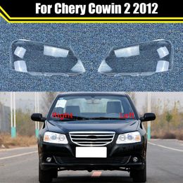 Auto Head Lamp Light Case for Chery Cowin 2 2012 Car Front Headlight Lens Cover Lampshade Glass Lampcover Caps Headlamp Shell