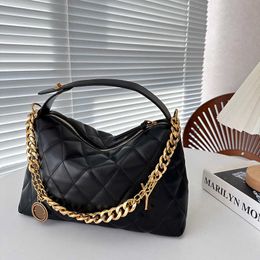 y-letter tote bag leather Luxury handbag Fine Metal Chains Gold totes Coins Women designer bag Vintage Suede Shoulder Purse 231222