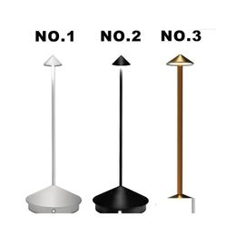 Lamps Table Lamps Creative Dining Touch Led El Bar Coffee Pina Pro Lamp Rechargeable Lampada Da Tavolo Decorative Desk Drop Delivery Lig