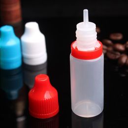 10ml PE Empty Bottle 2500Pcs Translucent Plastic Dropper Bottles 10ml Ejuice with ChildProof Tamper Lids Thin Tip Akesa