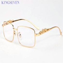 fashion attitude sunglasses for men women glasses leopard frames sunglasses women gold silver alloy metal frame new eyewear with b265x