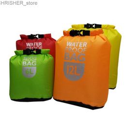 Outdoor Bags Waterproof Dry Bag Swimming Pack Kayaking Rafting River Trekking Floating Sailing Canoing Boating Water Resistance Dry SacksL231222