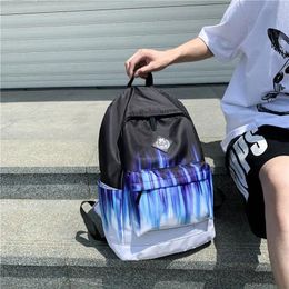 Bags Men's Two Tone School Bags Designer Satchel Women's Man School Backpacks Lightweight Schoolbags For Girls Boys Female Book Bags