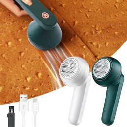 Electric Lint Remover Portable Fabric Shaver Rechargeable Fluff Trimmer with Cleaning Brush USB Charging for Clothes Furniture 231221