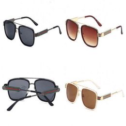 Designer Gg CCSunglass Cycle Luxurious Fashion New Mens Womens European And American Personality Large Frame Glasses Versatile Sun261M