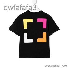 Ofs Luxury T-shirt Kids T-shirts White Boys Irregular Arrow Girls Summer Short Sleeve Tshirts Letter Printed Finger Loose Kid Toddlers Youth Tees Topskuls ARY0