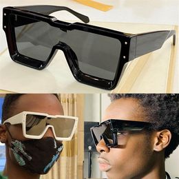 Designer Cyclone sunglasses Z1547W angular line frame and deep bevel design thick plate reflective crystal decoration classic men&284c