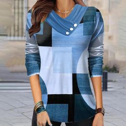 Women's Blouses Dressy For Women Winter Baggy Long Sleeve Graphic Tees V Neck Top Tee Shirts