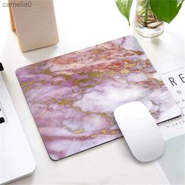 Mouse Pads Wrist Rests Nordic Style Marble Pad Gaming Laptop Computer 22X18cm Desk Mat Table Mats Office AccessoriesL231221