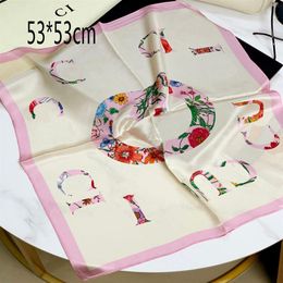 12 1style Silk Scarf Head Scarfs For Women Winter Luxurious Silk High End Classic Letter pattern Designer shawl Scarves New Gift E242F