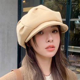 Berets 2023 Classic Beret With Artist Vibe Ideal For Fall And Spring Versatile Duckbill Cap Simple Street Style All Seasons