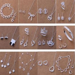 with tracking number New Fashion women's charming Jewellery 925 silver 12 mix Jewellery set 1452297t