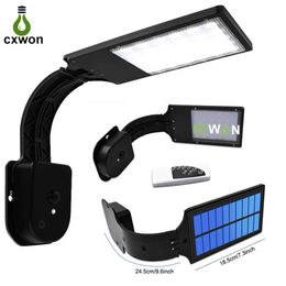 30 LED Bending Solar Lamp with Four Modes Outdoor Waterproof Solar Light Security Lighting for House Wall Street Yard Garden310O