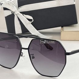 Fashion designer sunglasses New metallic Polarised retro trend Men and women sunglasses size 61-13-145