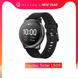 Watches Haylou Solar Smart Watch LS05 LS05S LS02 LS09B Sport Smartwatch Metal Heart Rate Sleep Monitor IP68 Waterproof Android IOS Global