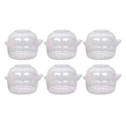 Wrap 50 Pcs Disposable Transparent Cake Pastries Box Cupcake Muffin Dome Holders Cases Boxes Cups (Cat Head Shaped)