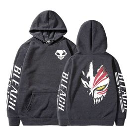 New Anime Bleach Hoodie Women Men Hooded Sweatshirt Haruku Y2K Grahic Print Pullover Casual Streetwear 90s Fashion Tops