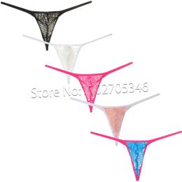 Sexy Pouch String Micro Thong Men Tanga See-through Lace Bikini T-Back Pouch Panties Breathable