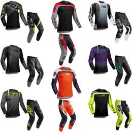 Motorcycle Apparel Dirt MoFox Jersey and Pants MX Combo Gear Set Bike Motocross Suit Off-road MTB ATV UTV Racing Outfit RedL231222