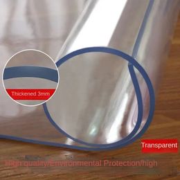 PVC Waterproof Transparent Tablecloth Soft Glass Table Protector Living Room Dining Table Coffee Table Protector Home Decoration 231221