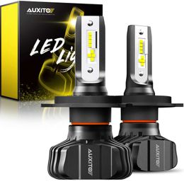 AUXITO H LED Headlight Canbus HiLo High and Low Beam No Error for Audi Honda Toyota HB H LED Bulb Motorcycle Headlamp