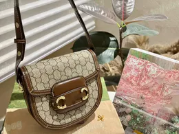 Designer Horsebit bag tote bag saddles bag Classic Wallet Vintage Ladies Brown Leather Handbag designer shoulder bag