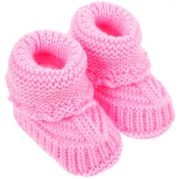 Boots 1 Pair Baby Hand Knitting Shoes Crochet Knitted Booties